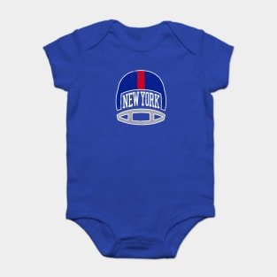 NYG Retro Helmet - Blue Baby Bodysuit